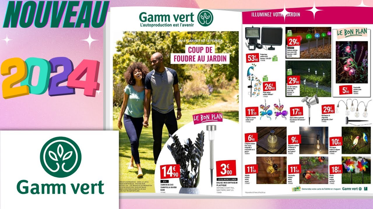 catalogue GAMM VERT du 31 janvier au 18 février 2024 🔴 COUP DE FOUDRE AU JARDIN - FRANCE