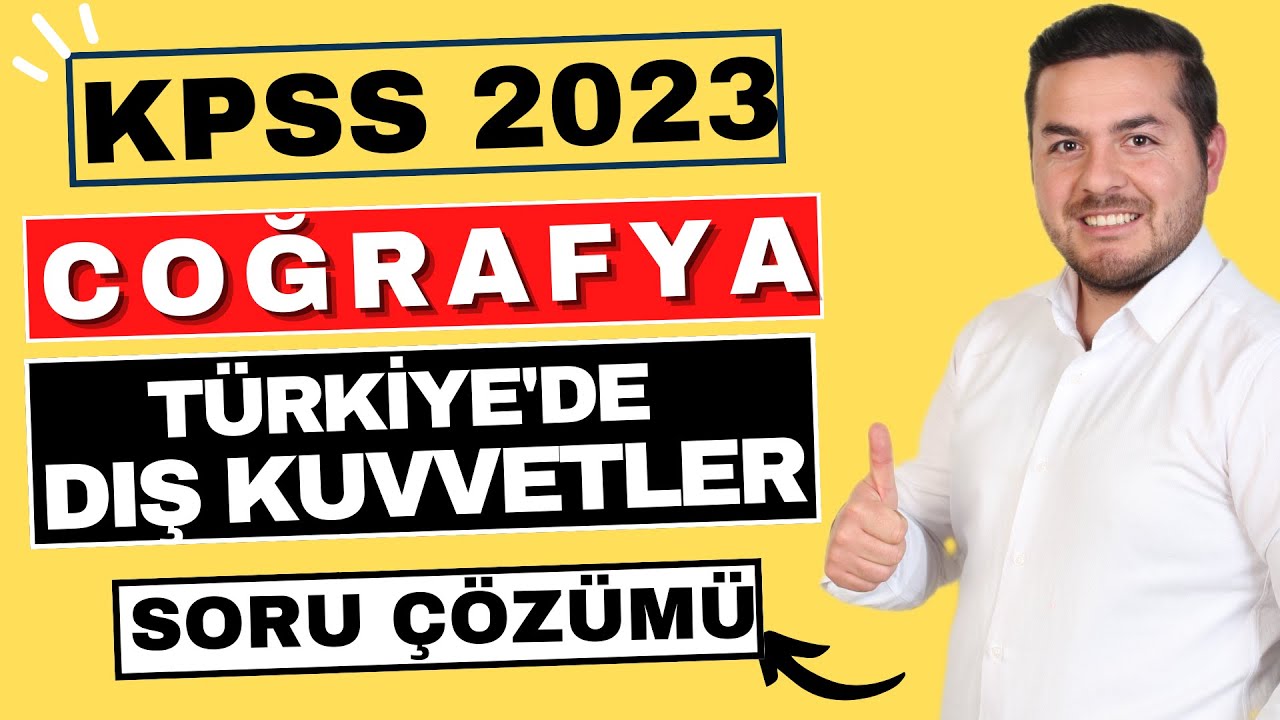 Türkiye'de Dış Kuvvetler - Soru Çözümü - Enes Hoca