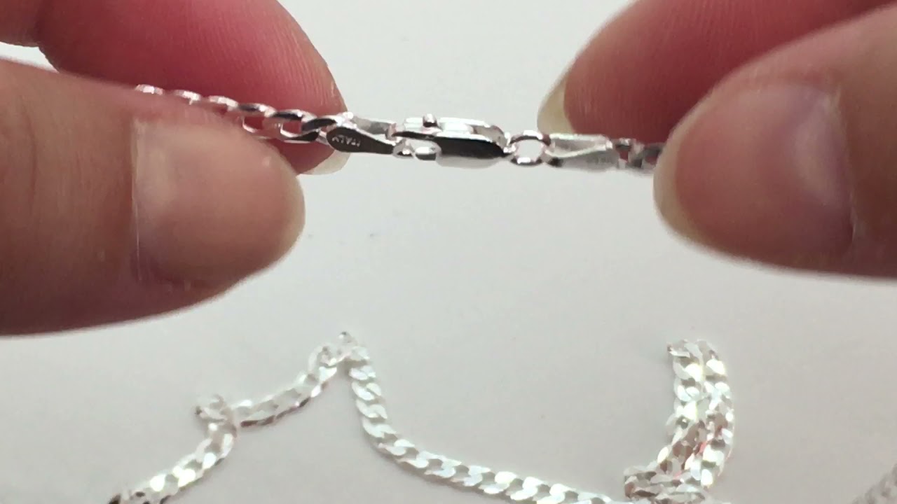 Cha&icirc;ne gourmette homme en argent massif Thaninabijoux