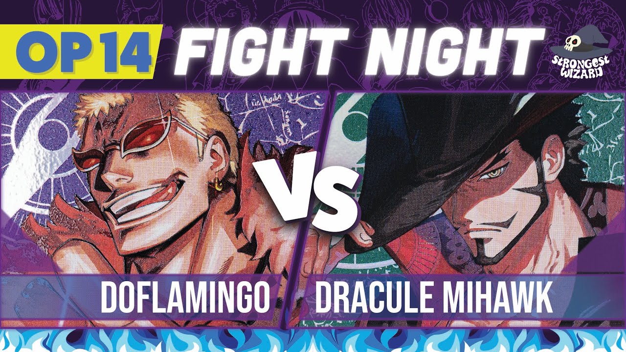 Дофламинго против Михока: карточная игра по One Piece: матч OP14