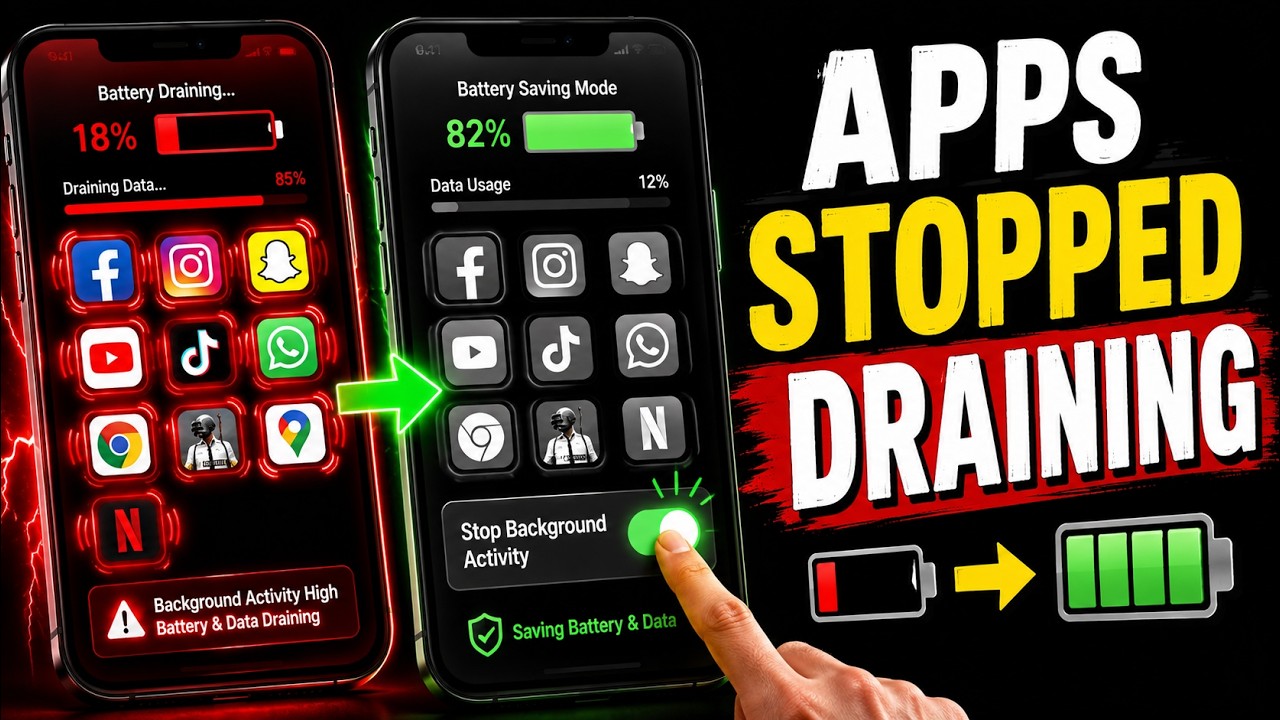Stop Apps From Running in the Background | Save Battery & Data