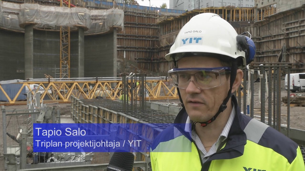 YIT:n Triplan työmaalla betonin lujuus varmistetaaan sadoin koekappalein