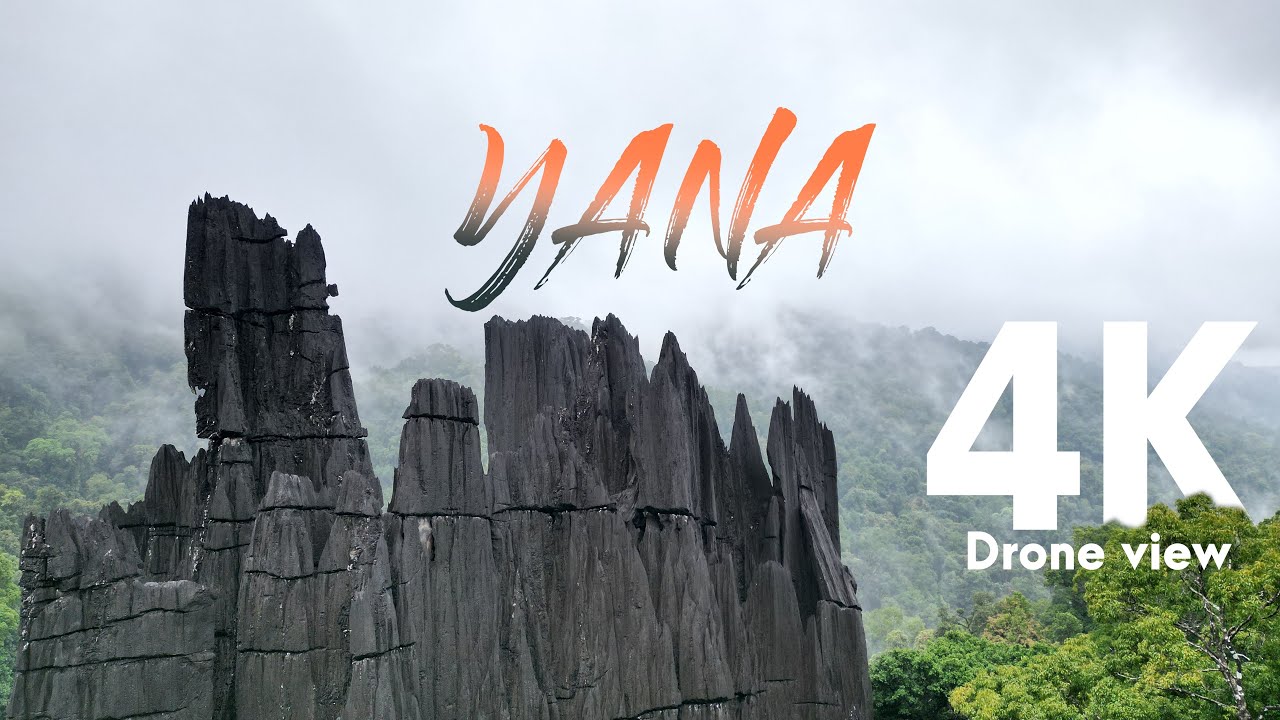 Yana | ಯಾಣ | Yana Caves | Uttara Kannada | Drone view of Yana 4k
