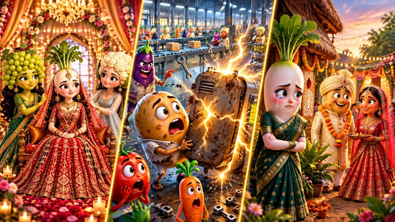 Vegetable Love Stories ❤️ | Emotional & Moral Stories | #Toon Veggies
