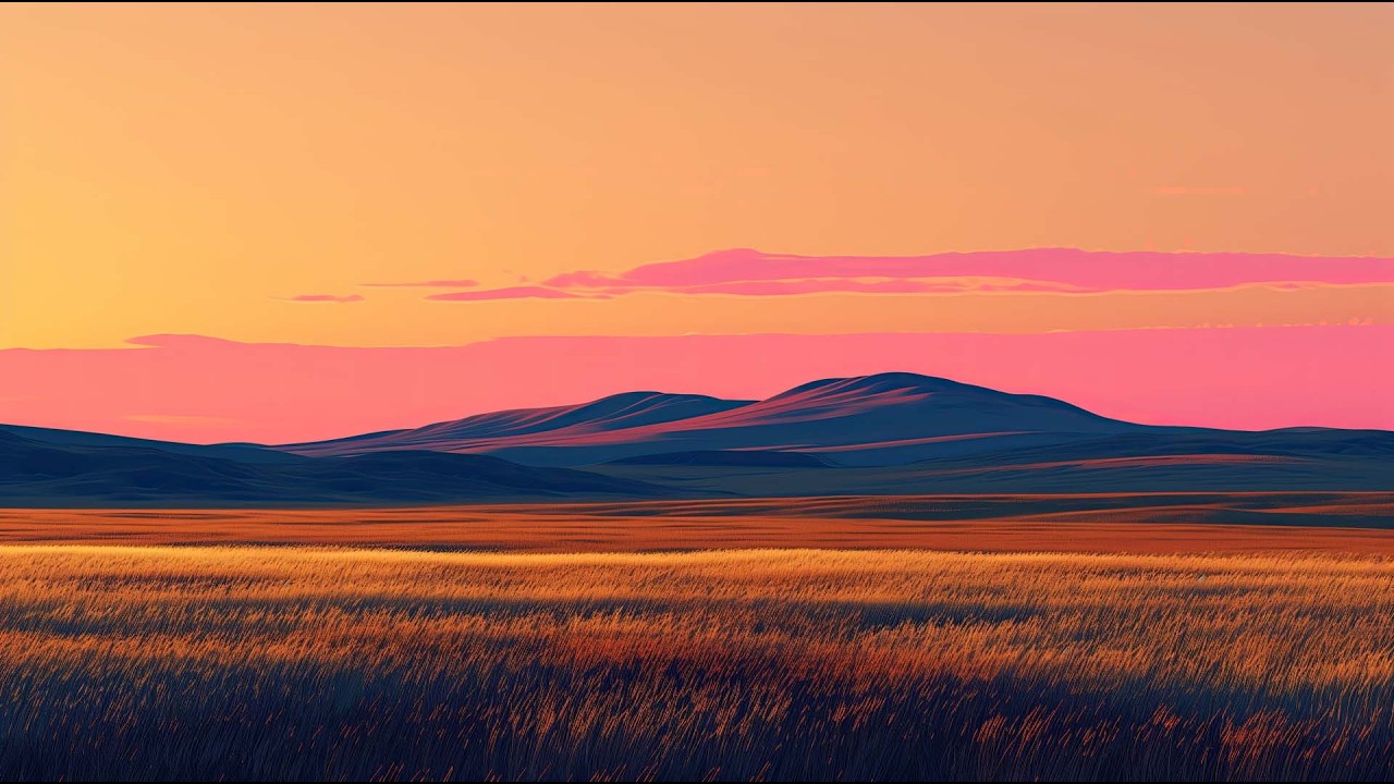 Warm Night Plains – 1 Hour TV Video Art Display by Fornelli by Design - Version 2 | #landscape