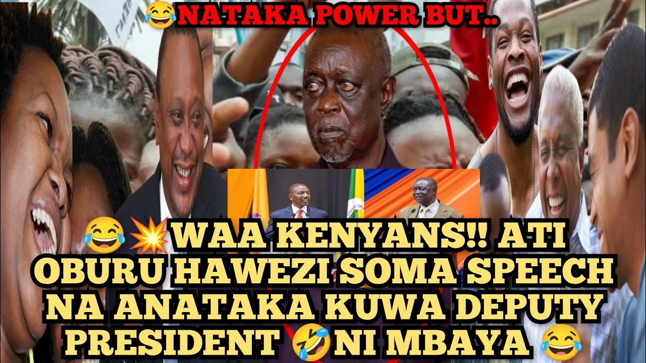 😂💥KENYAN GEN ZS LAUGHS OFF OBURU ATI ANATAKA POWER NA HAEZI SOMA SPEECH🤣NOMA