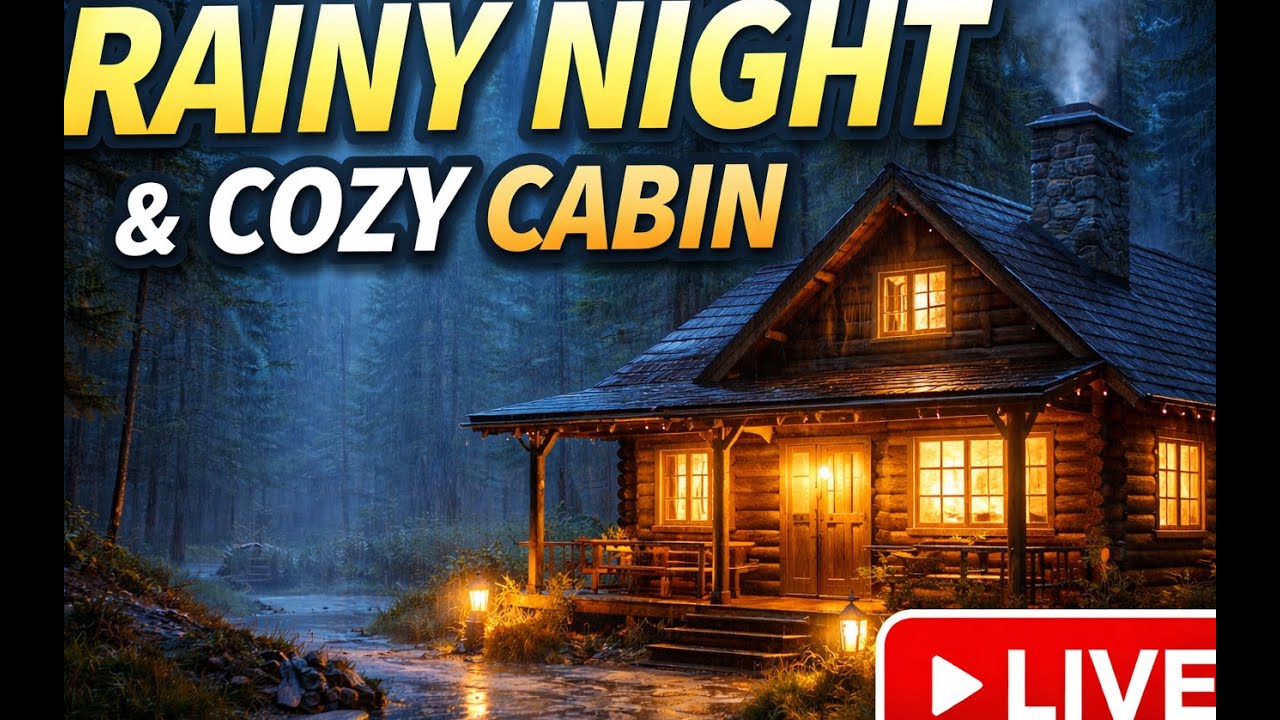 Rain Sounds for Deep Sleep • Calm Night Air • Live Rainfall