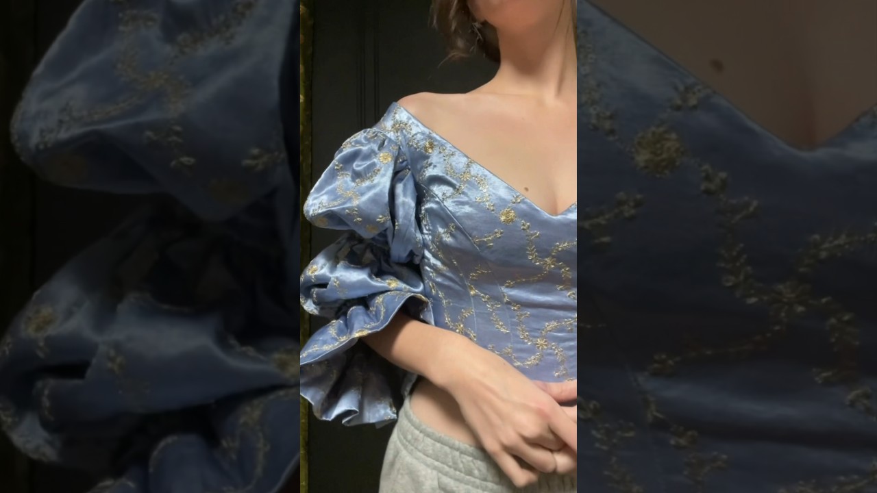 CONQUERING SLEEVES 💪 #historicalcostuming #sewing #fashion #costuming