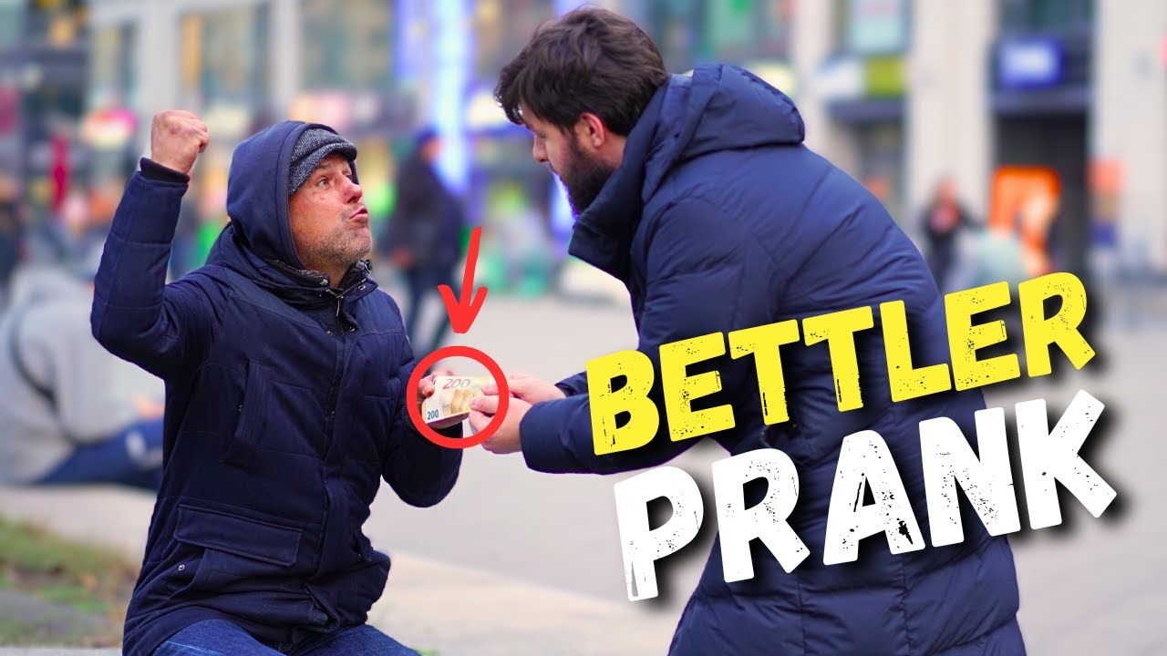BETTLER PRANK / BITTE GEBEN EINE EWRO ENDGEGNER / ALAN BANG PRANK