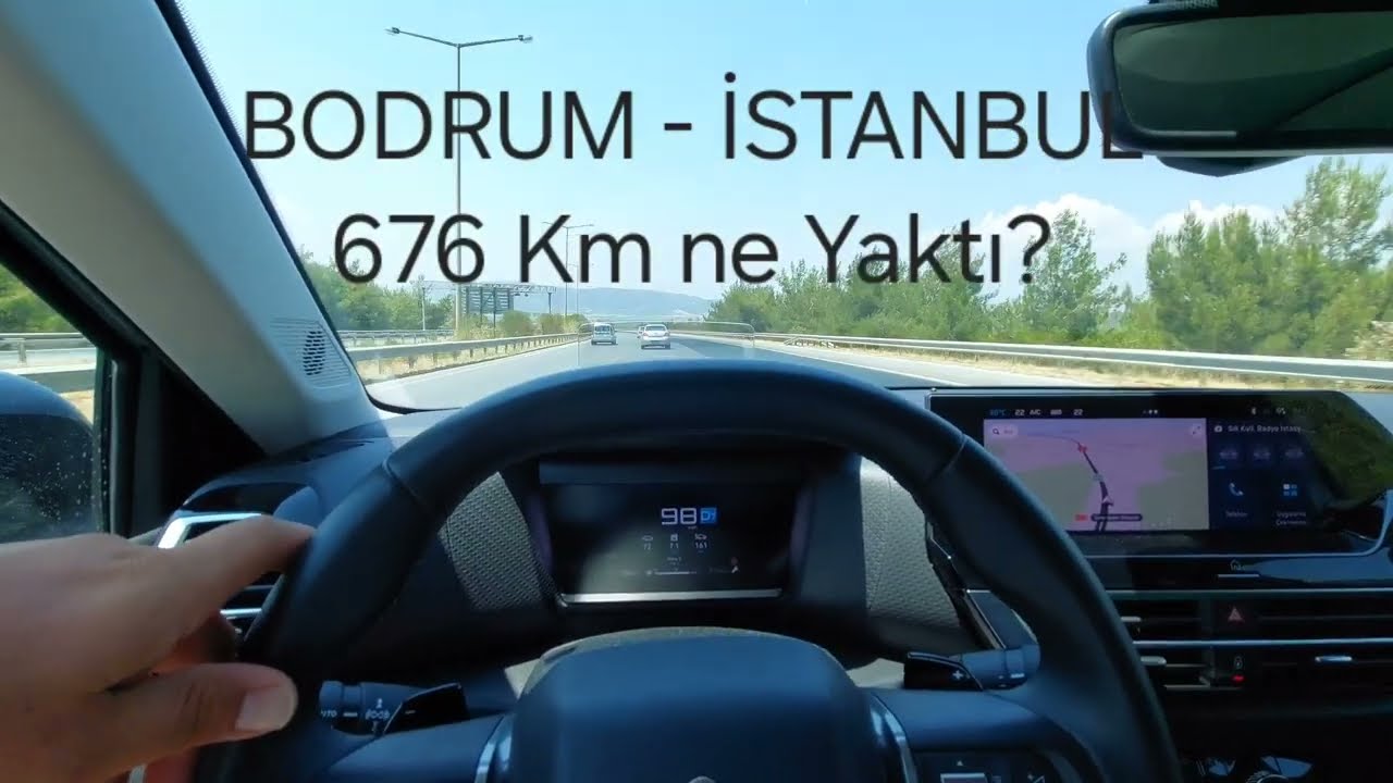 Citroen C4 / C4X Bodrum - İstanbul Arası 676 Km de ortalama 140-150 km S&uuml;rat ile Ne Yaktı?