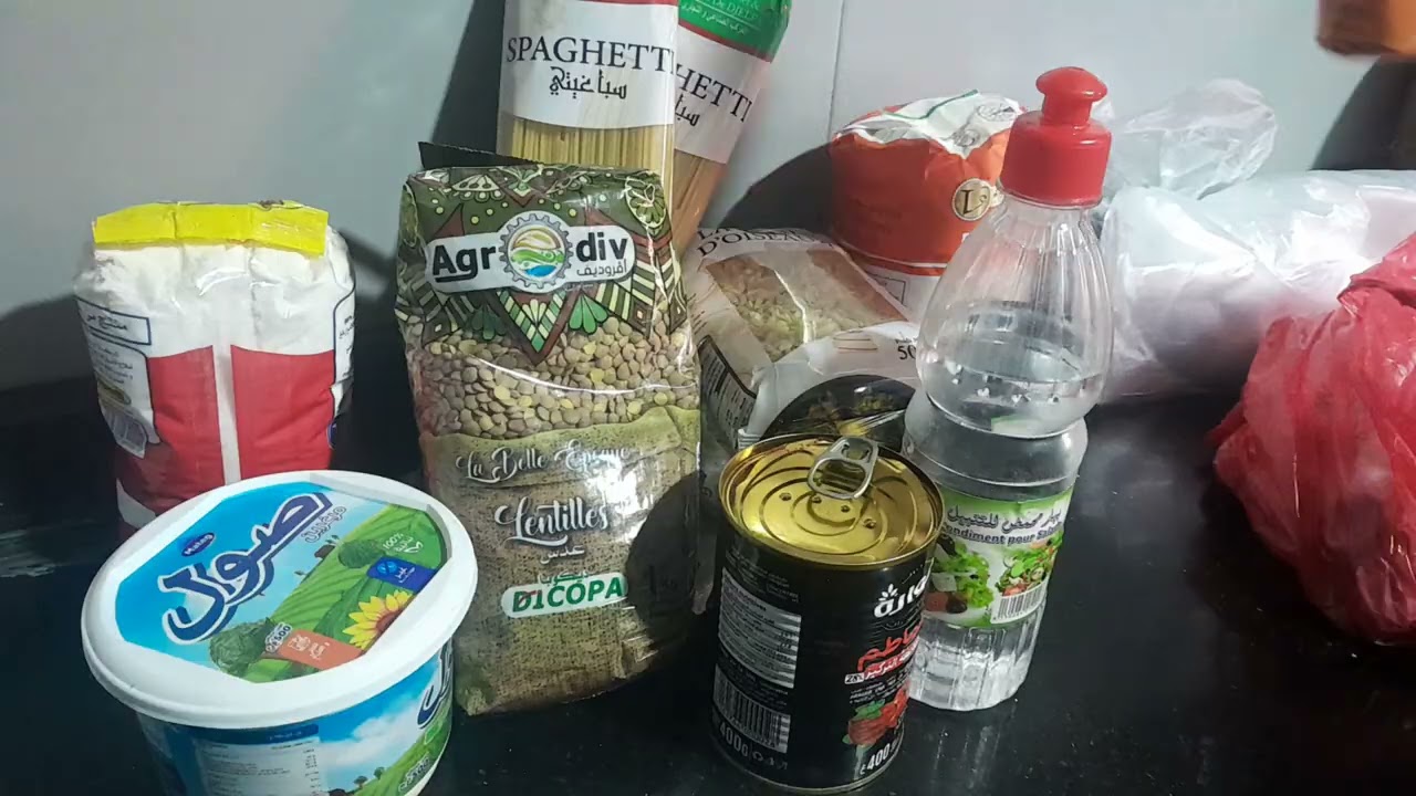 #تحدي شهر بدون قضيان. 🛒 بعض مشتريات  للشهر جانفي وفيفري وكرطونة رمضان #تحضيرات_رمضان 