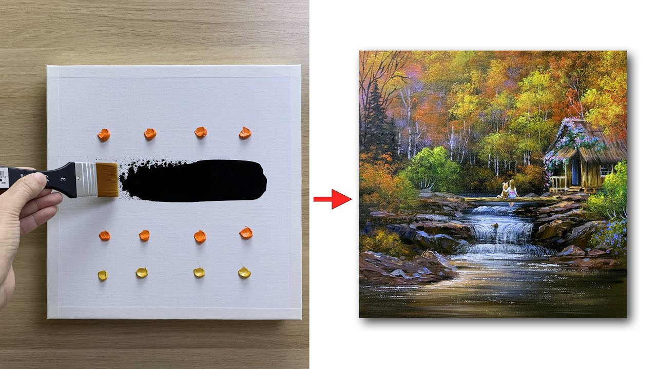 live in Nature Acrylic Painting