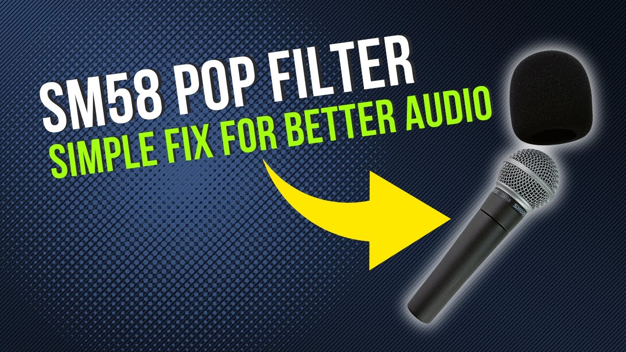 Shure SM58 Windscreen - Pop Filter Foam Windscreen Microphone Cover - Review/Demo