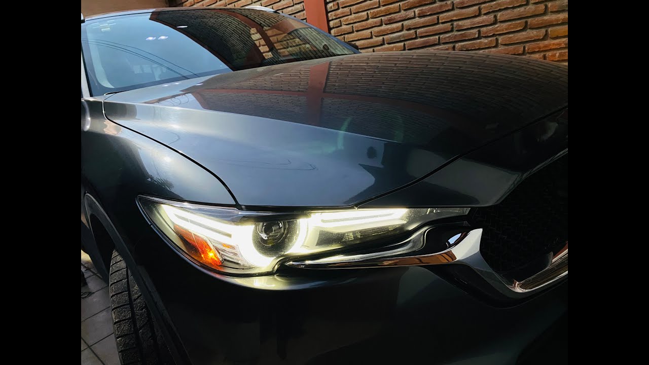 Como apagar los faros de la MAZDA CX5 y conducir solo con los LEDS.