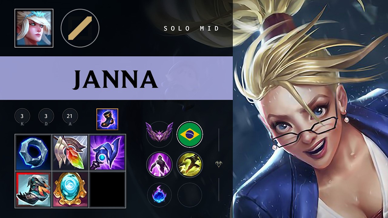 Janna Mid vs Galio - BR Master Patch 26.08