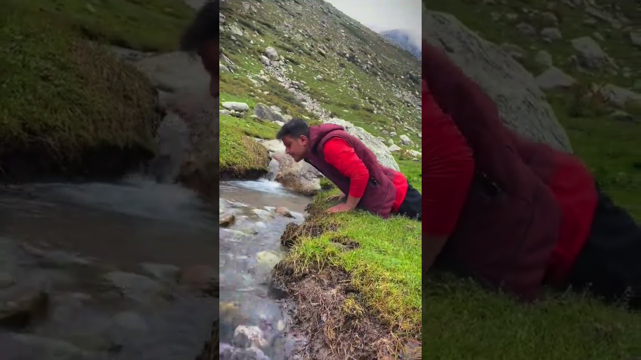 Younger Brother hiking in the Northern Mountain of Pakistan.