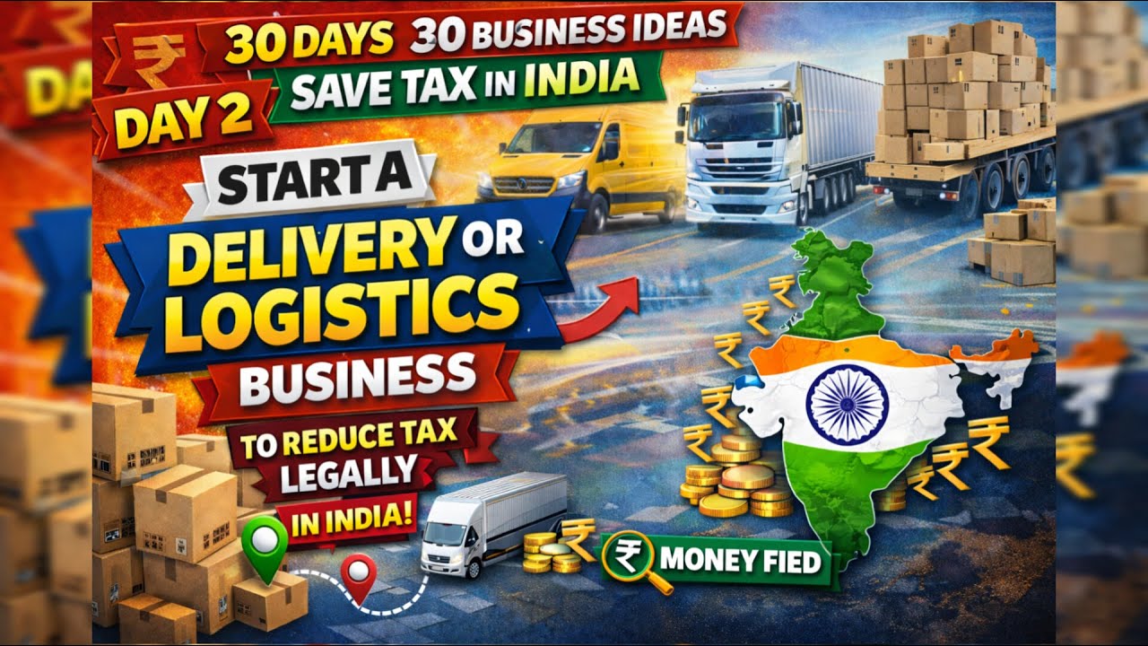 Delivery or Logistics Business Idea | Legal Tax Saving Strategy in India l Day 2