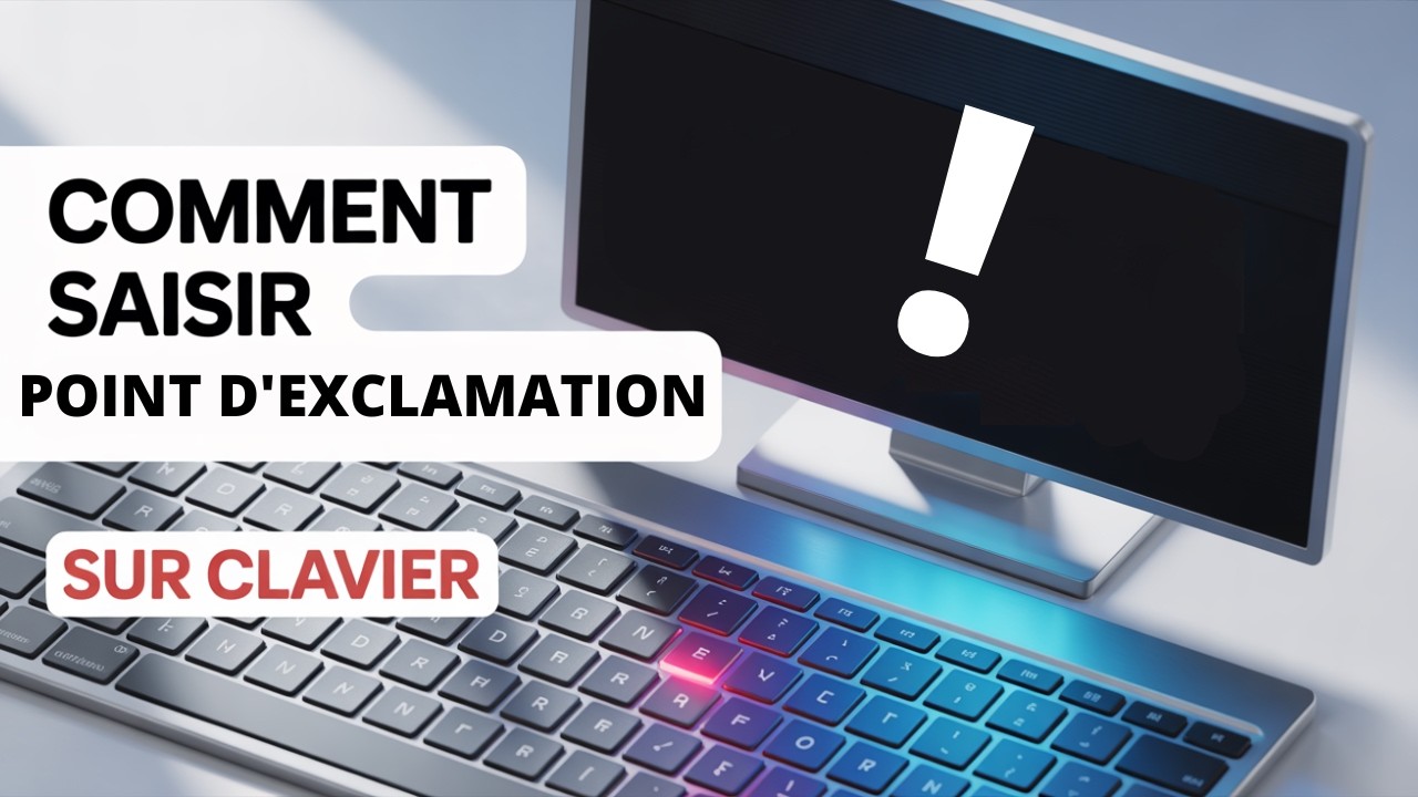 💻 Comment taper le point d’exclamation (!) sur le clavier facilement !