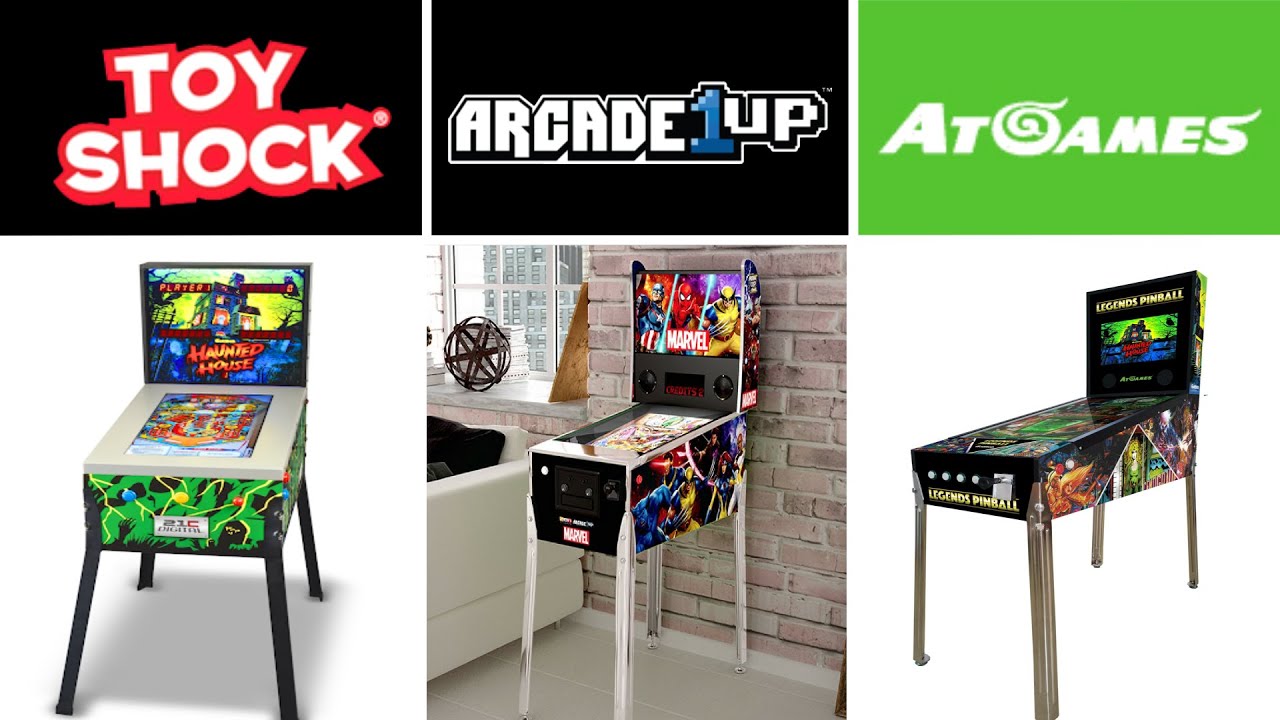 Les flippers virtuels grand public d' AtGames - Toyshock et Arcade1Up