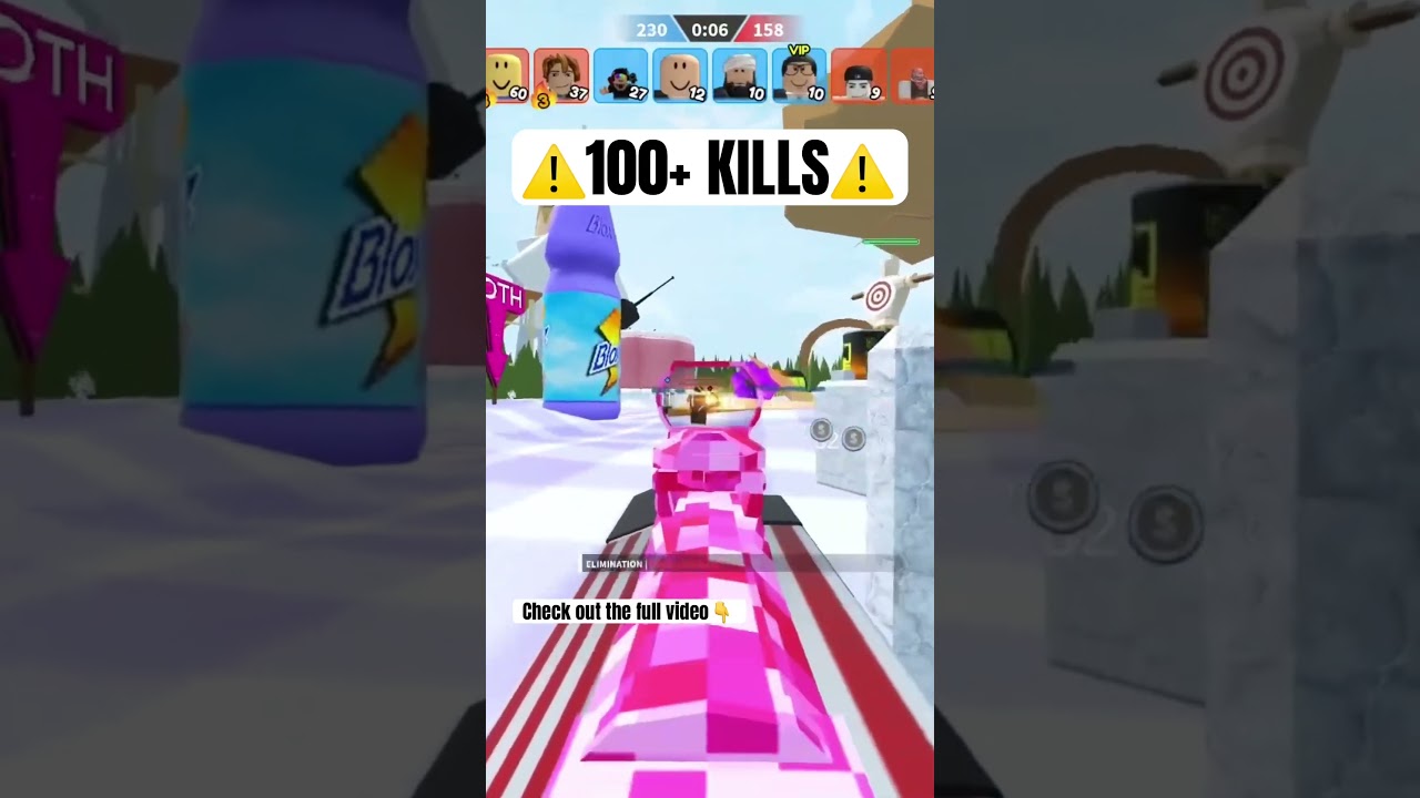 WEIRD GUN GAME KILL WORLD RECORD???!!! #roblox