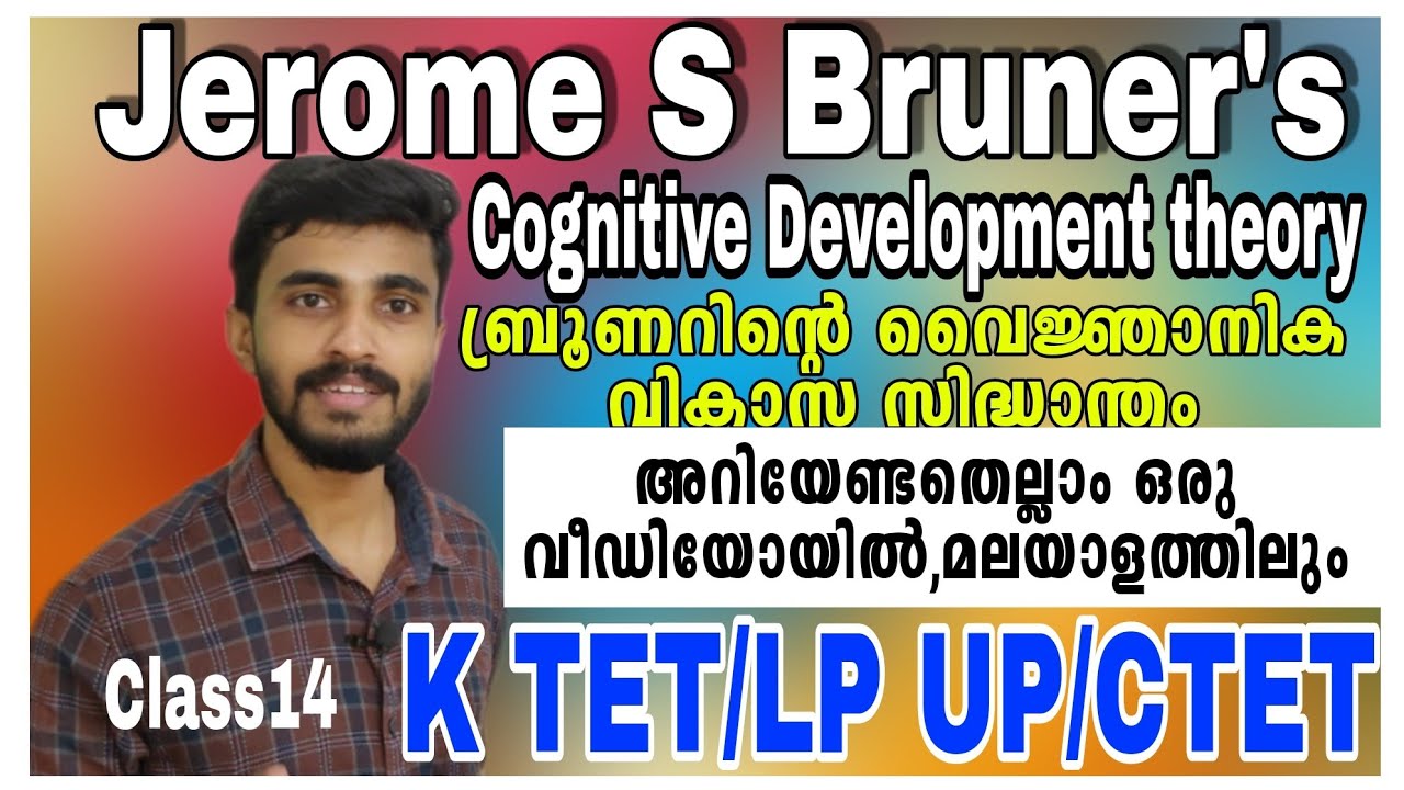 Psychology Class-14/Bruner's theory of cognitive development|ബ്രൂണറിന്റെ വൈജ്ഞാനിക സിദ്ധാന്തം