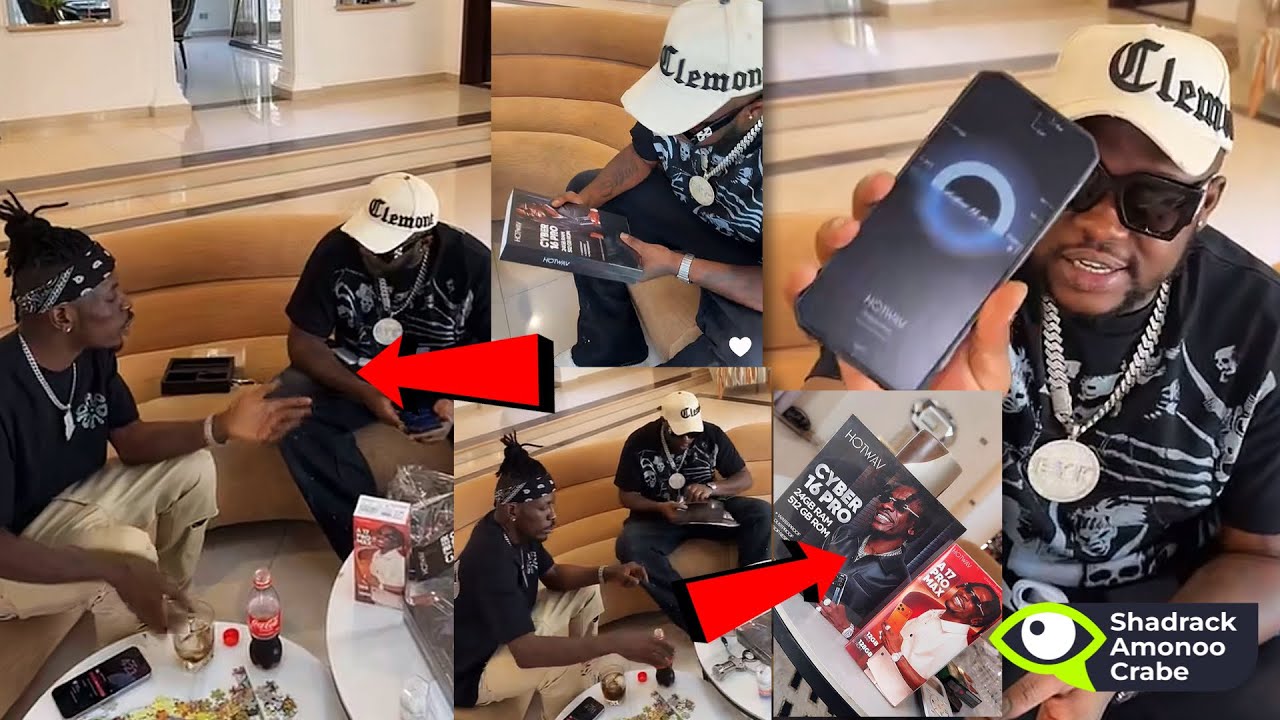 Shatta Wale Gifted Medikal HOTWAV Phone, As They Unboxed The Pro16 SM Series In ShattaWale’s House❤️