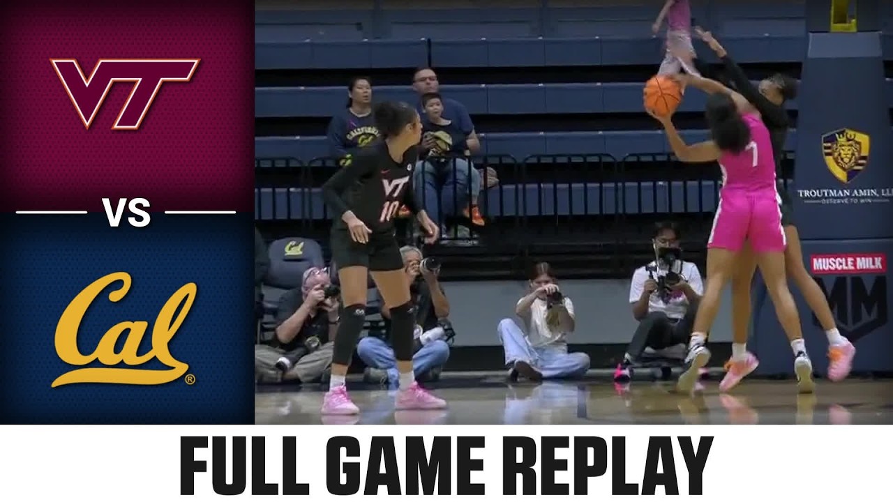 Virginia Tech vs. Cal Full Game Replay | 2025-26 ACC Women's Basketball