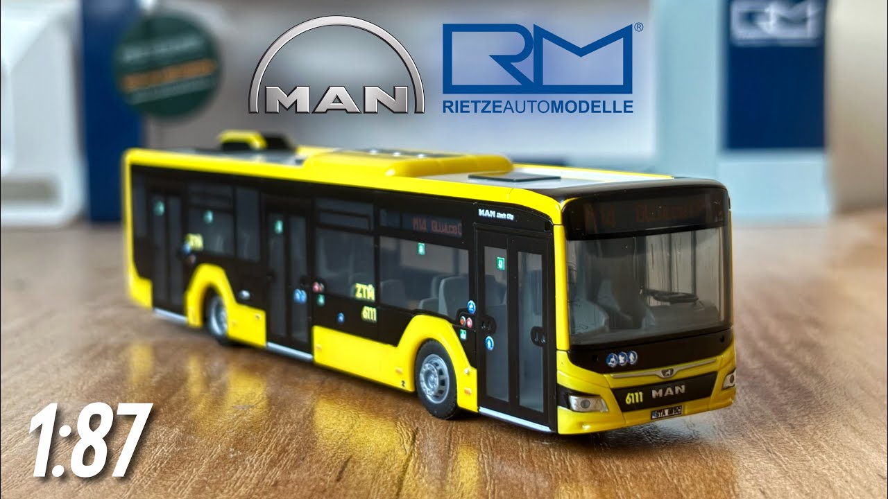 Unboxing MAN Lion's City 12 Efficient Hybrid PKM Świerklaniec 1:87 scale model RietzeAutoModelle