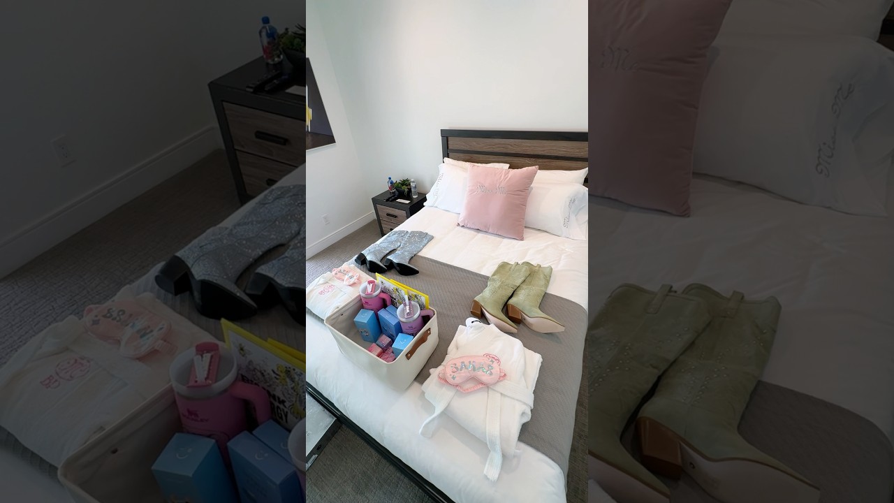 seeing our INSANE room for the 1st time on a brand trip!