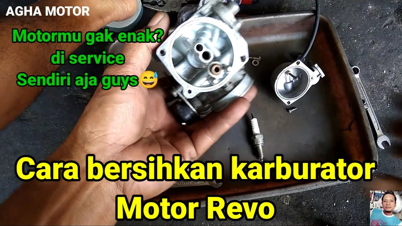 Cara bersihkan karburator motor revo