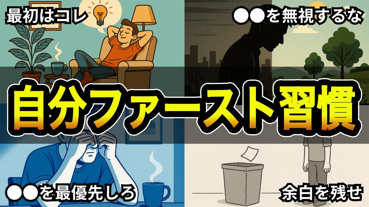 【損する生き方】自分を後回しにしていませんか？幸福に生きる「自分ファースト」のルール１０選