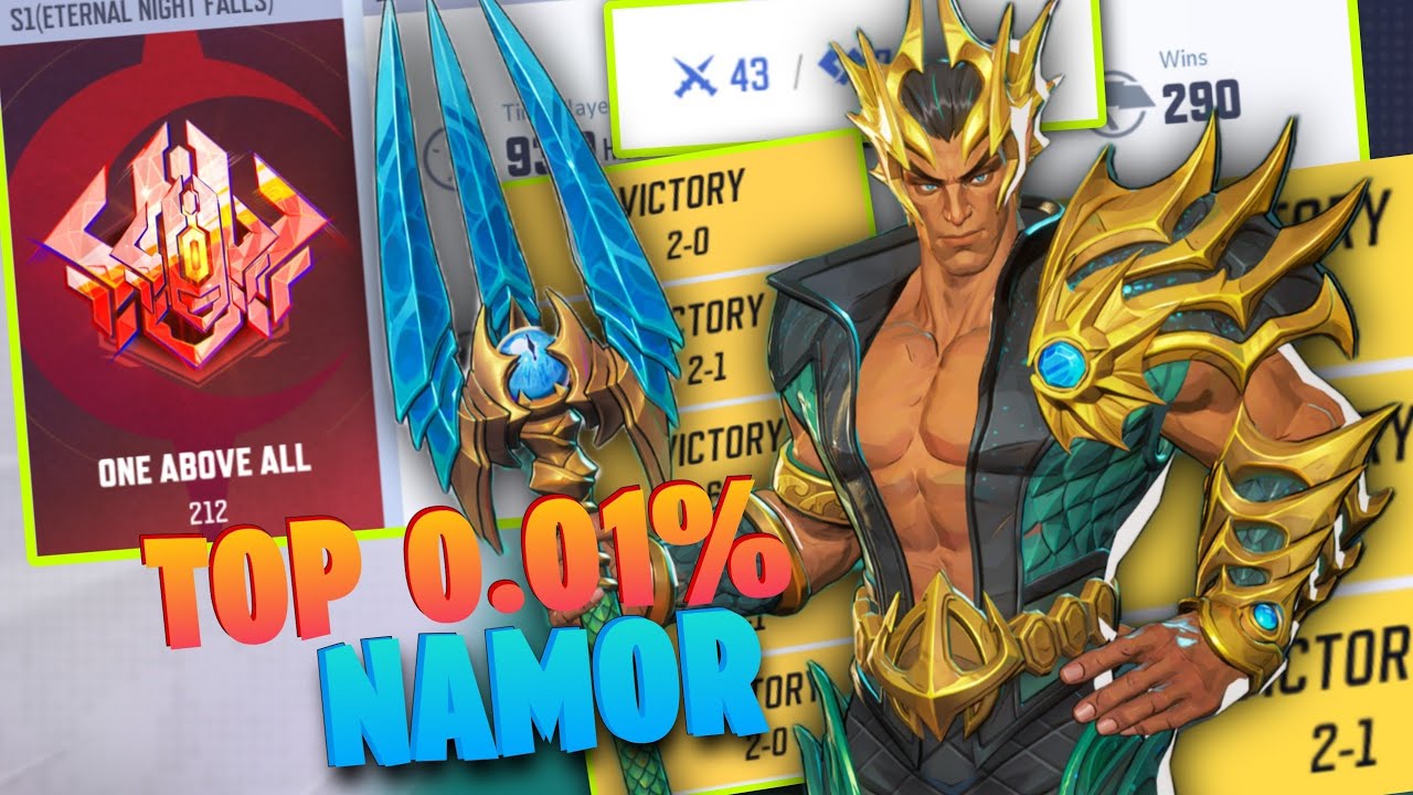 TOP 0.01% NAMOR Main Player in Marvel Rivals (ONE ABOVE ALL)