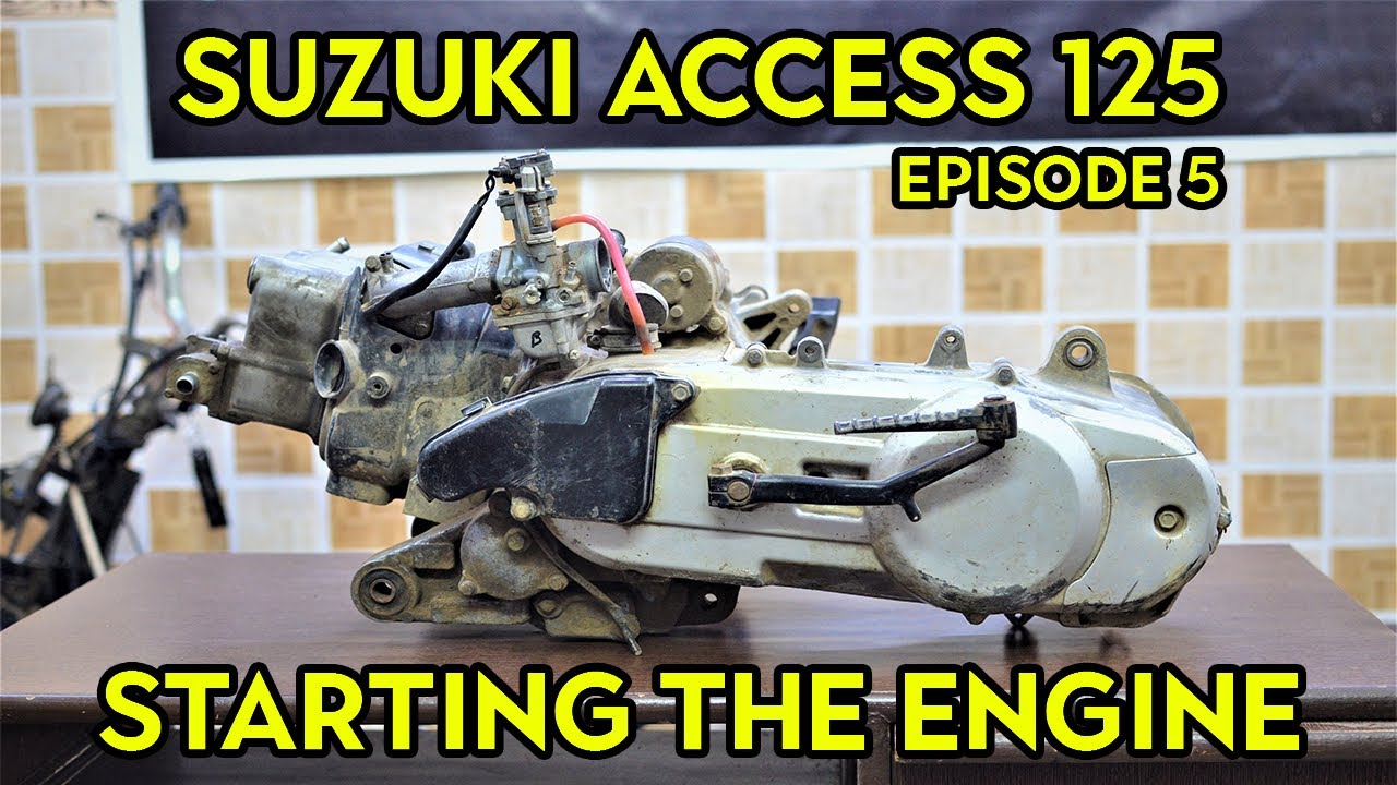 Suzuki Access 125 | Запуск двигателя | Эпизод 5