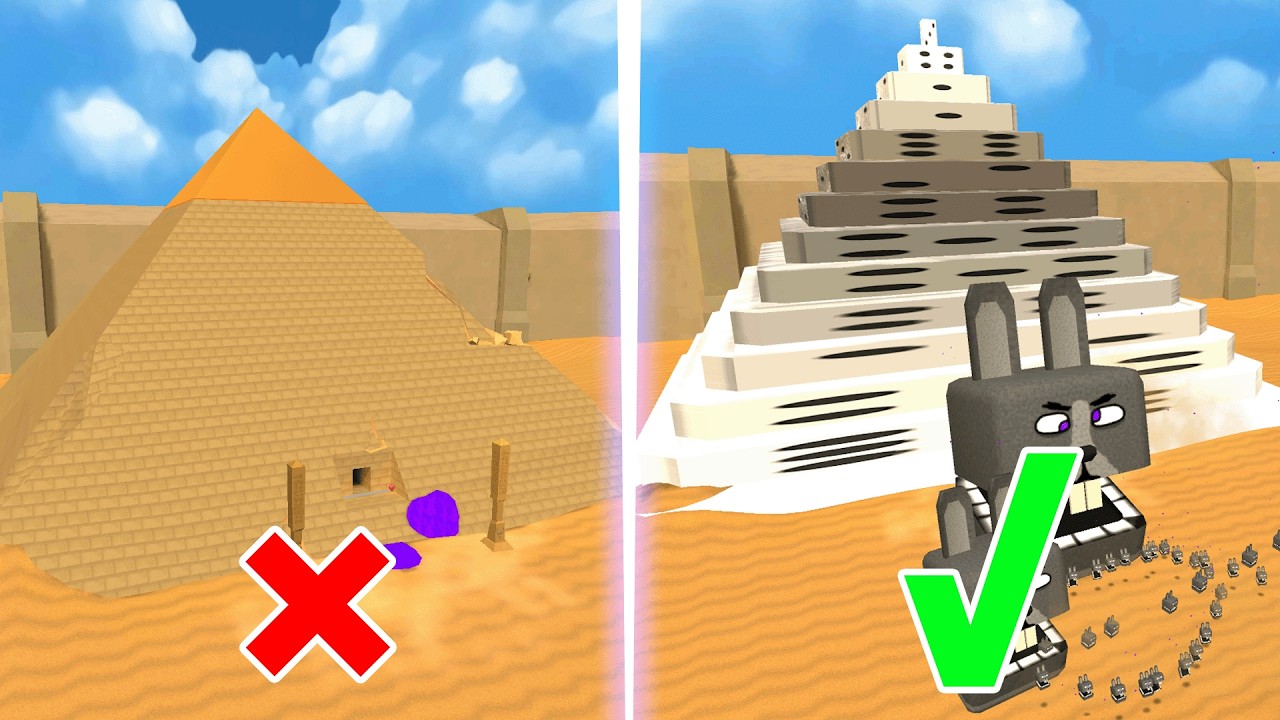 Dice Pyramid with Rabbit Guard - Super Bear Adventure Gameplay Walkthrough