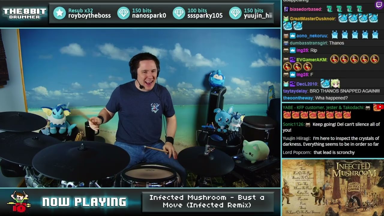 The8BitDrummer plays Infected Mushroom - Bust a Move (Infected Remix)