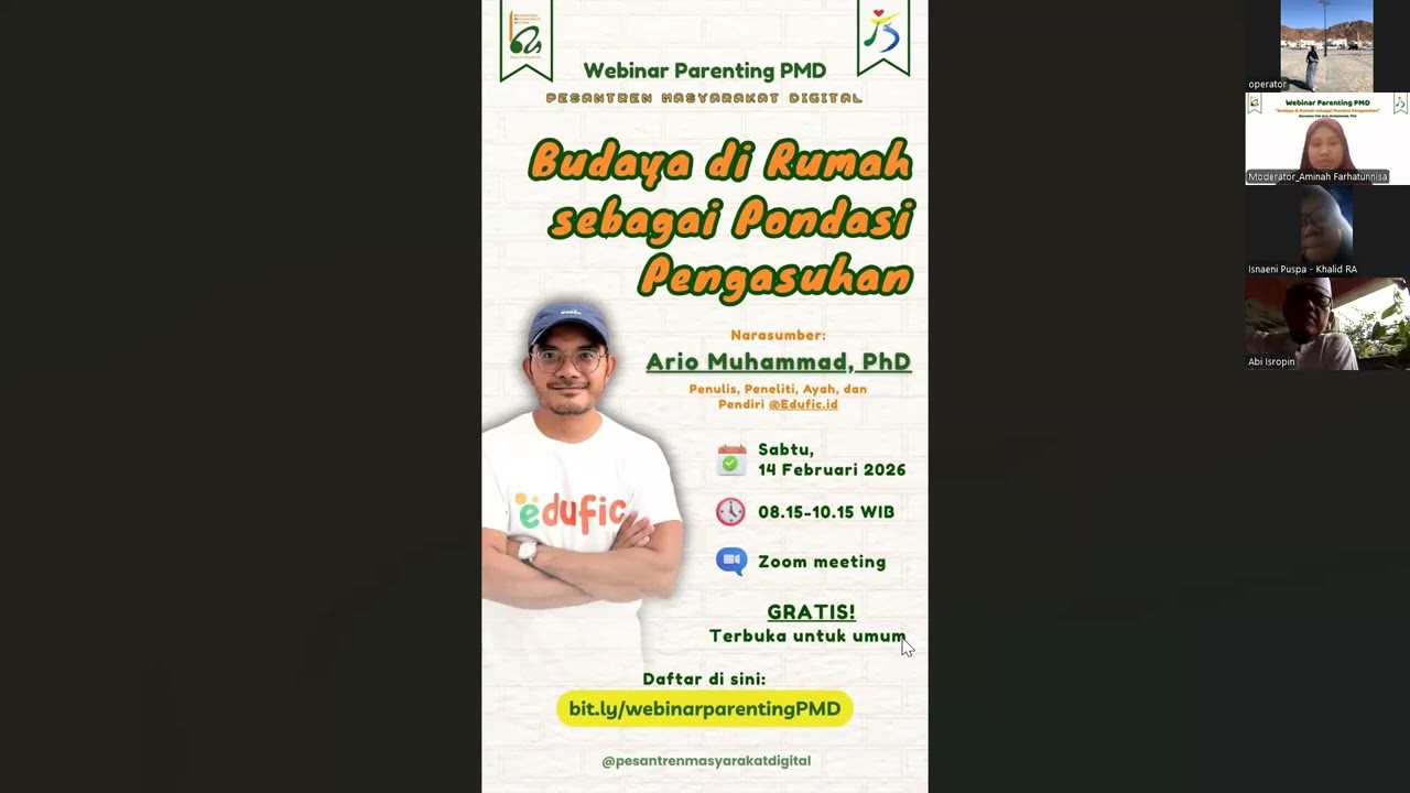 Webinar Parenting PMD - Ario Muhammad PhD (14/2/2026)