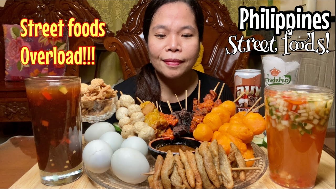 FILIPINO STREET FOODS | PINOY MUKBANG | FILIPINO FOOD | Rodnin indphil