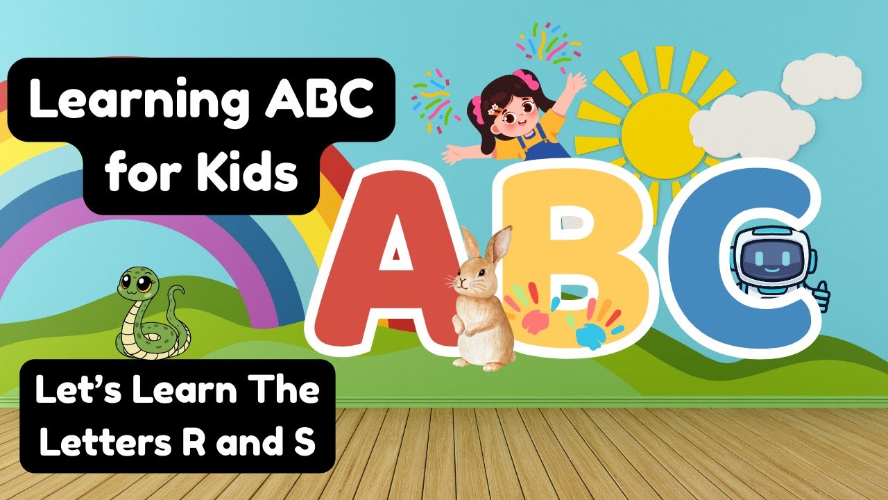 Alphabet for Kids | Learn Letter R and Letter S with Words & Sounds