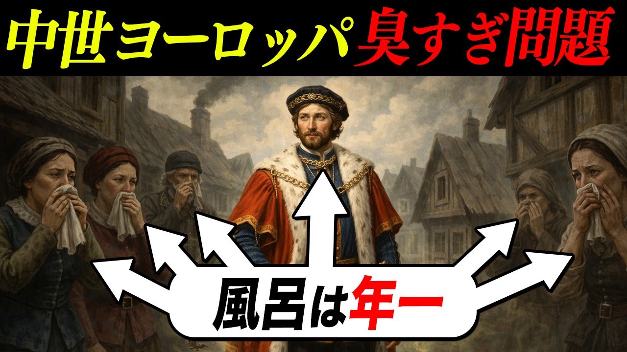 なぜそんなことを？貴族や平民がお風呂に入らない裏に隠されていた本当の理由とは？【中世ヨーロッパ】