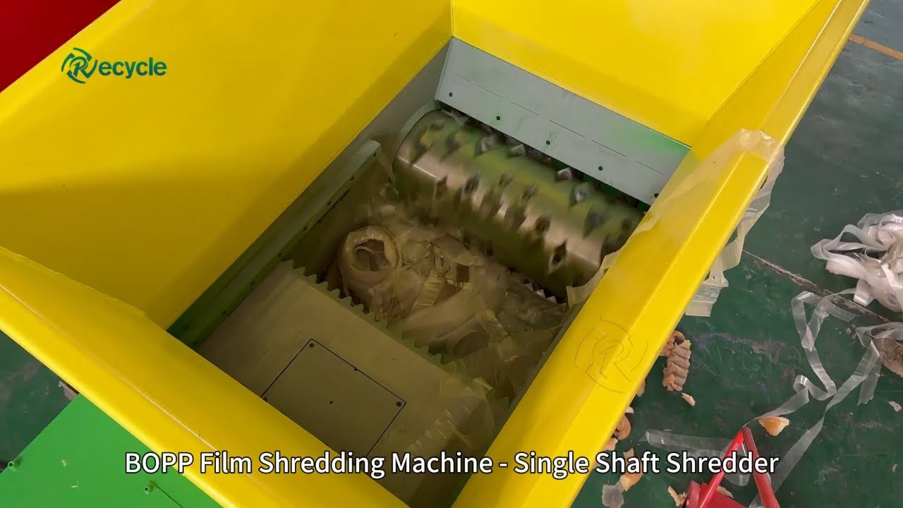 PP Plastic Film Shredding Machine | 600 Single Shaft Shredder