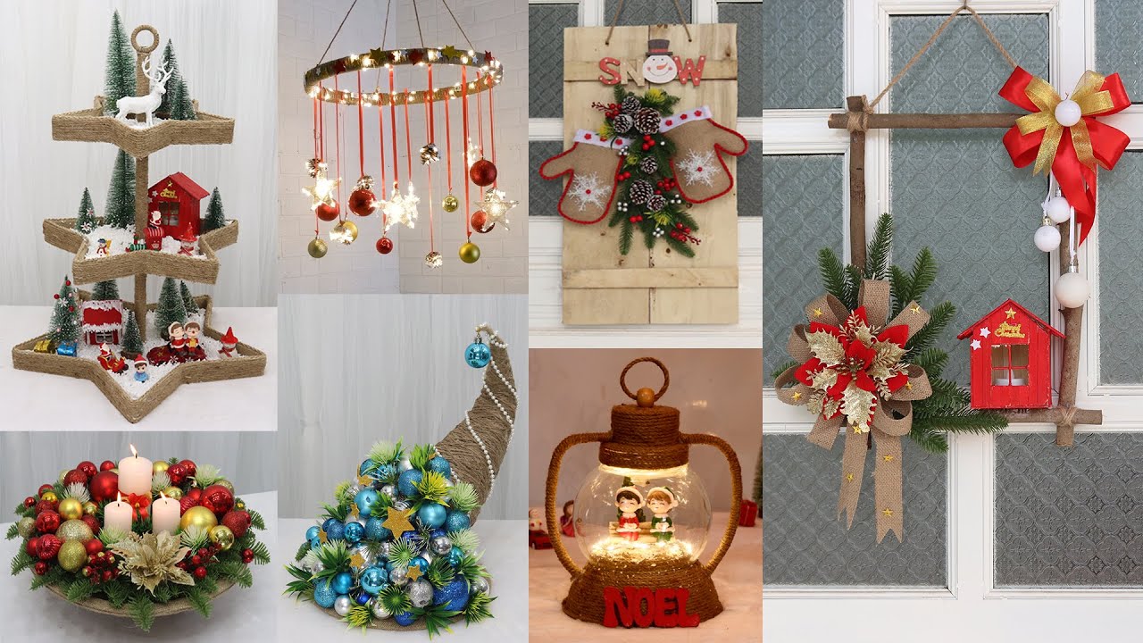 10 Jute craft Christmas decorations ideas 🎄 Diy christmas decorations