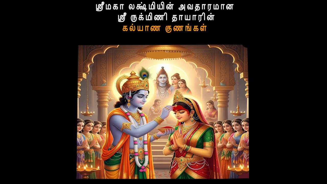 ஸ்ரீ  மகா லக்ஷ்மியின் அவதாரமான  ஸ்ரீ ருக்மிணி தாயாரின் கல்யாண குணங்கள்
