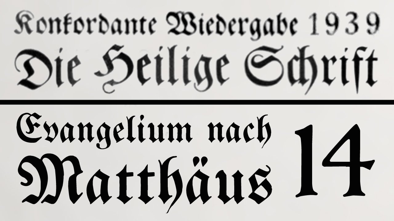 MATTH&Auml;US 14 &ndash; Jesus vor Pontius Pilatus [Konkordante Bibel&uuml;bersetzung von 1939 / Bibel als H&ouml;rbuch]