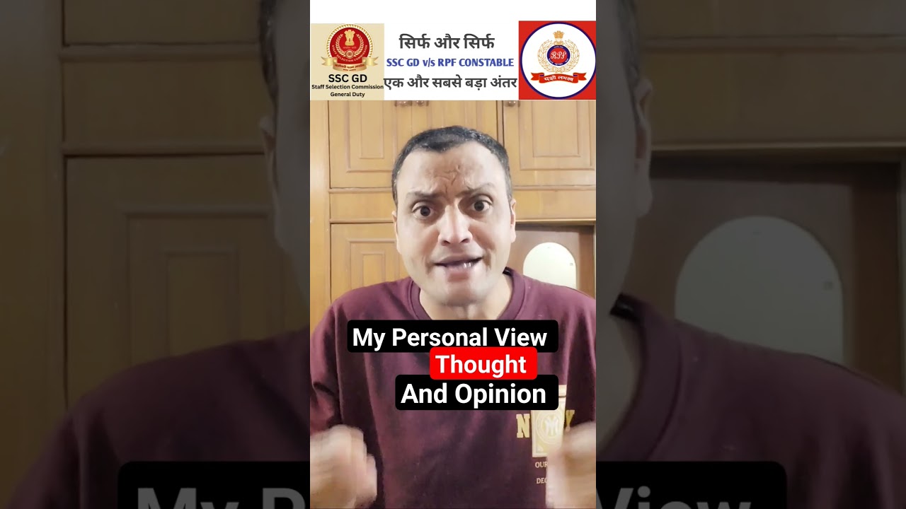 SSC GD v/s RPF CONSTABLE #sscgd #ssf #rpf #rpfconstablenewvacancy2024 #shorts