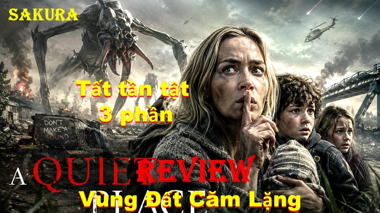 REVIEW PHIM TẤT TẦN TẬT QU&Aacute;I VẬT &Acirc;M THANH X&Acirc;M CHIẾM TR&Aacute;I ĐẤT || A QUIET PLACE || SAKURA REVIEW