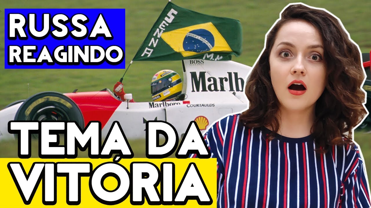 GRINGA REAGINDO AYRTON SENNA TEMA DA VITÓRIA - VOCÊ VAI SE EMOCIONAR!!