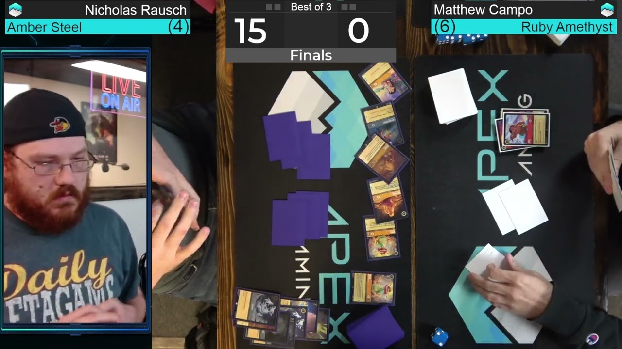 $2000 Lorcana Tournament | Amber Steel Aggro vs Ruby Amethyst Control | Finals