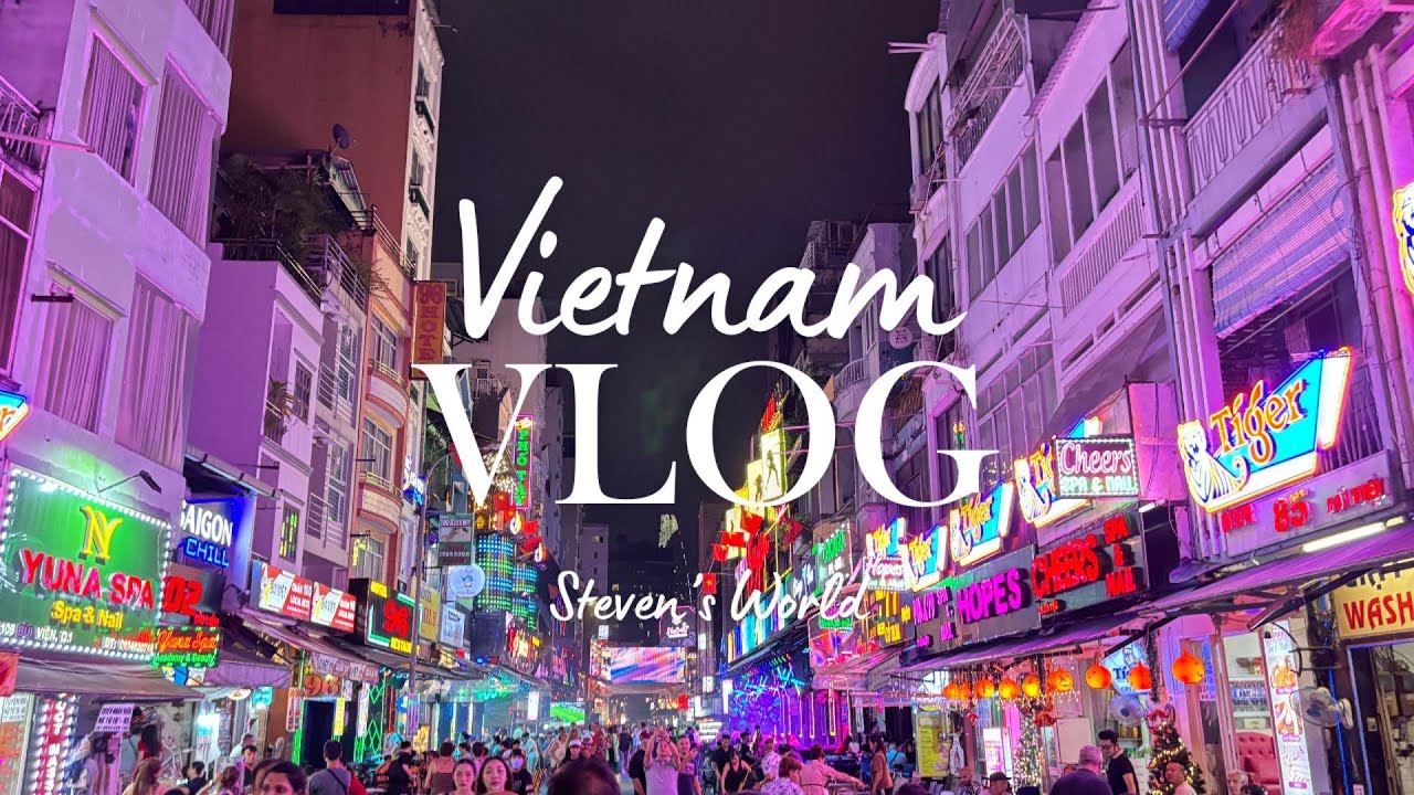 越南自由行Vlog Ep4：Steven帶你逛胡志明市！西貢日航酒店超狂龍蝦吃到飽buffet | 范五老街精彩夜生活 | 換錢匯率極好店家|