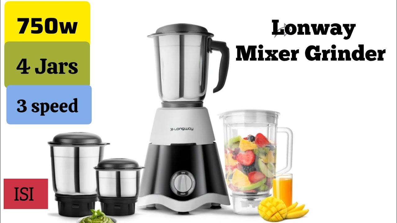 Longway Dlx 750 W Juicer Mixer Grinder Unboxing | Longway Mixer Grinder Review | Bast Mixer Grinder