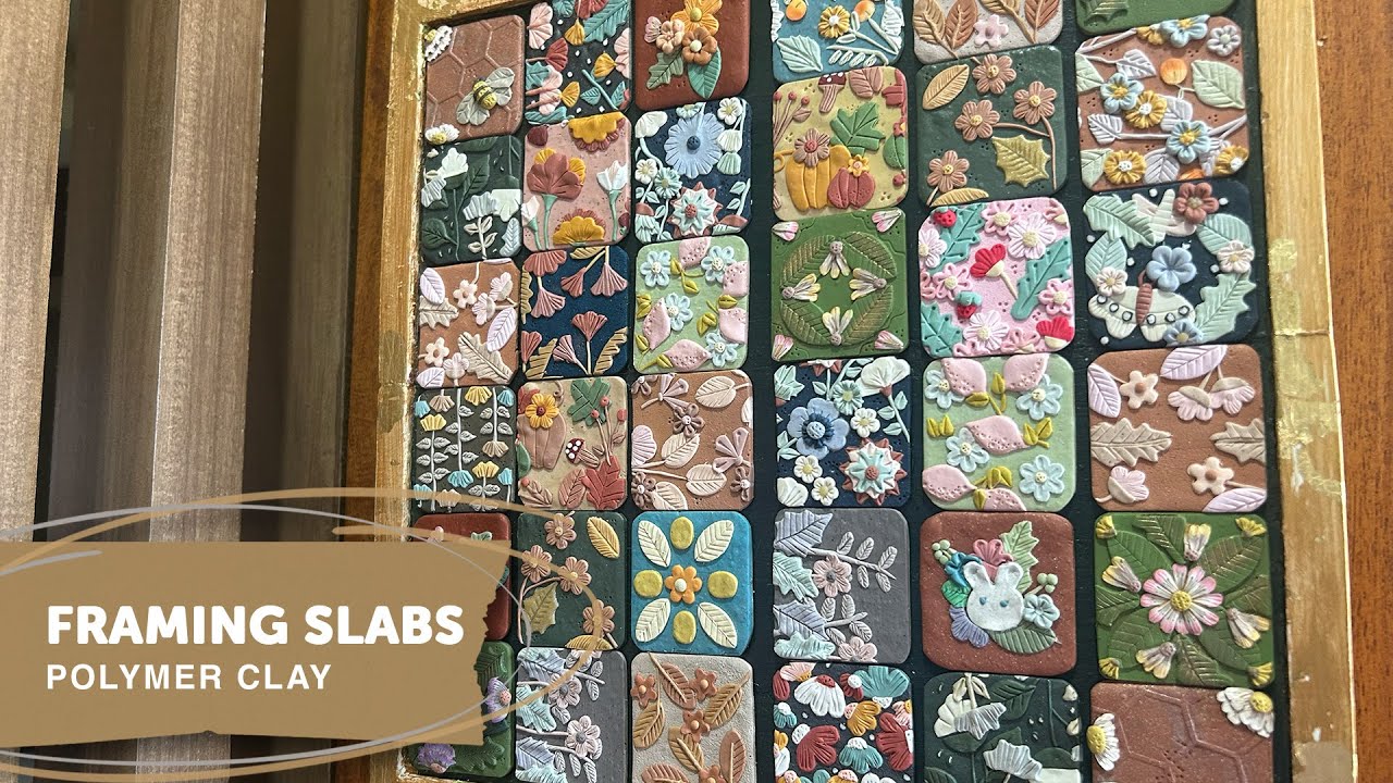 Framing My Polymer Clay Slabs